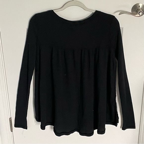 Free People We the Free Kai Thermal Henley Top black 47118 - Picture 9 of 15
